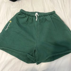 heavy manners sweatshorts forest green